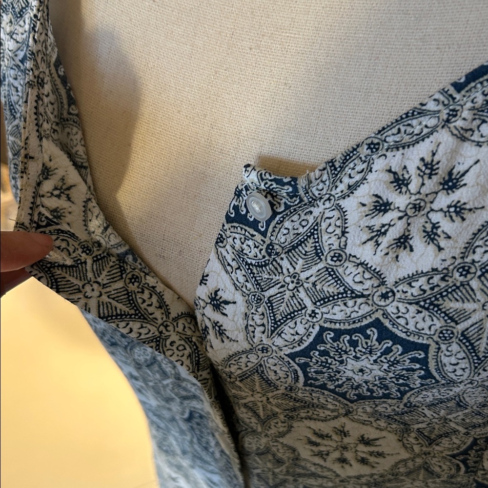 Loft Boho Hawaiian Vtg Style Printed Button Down … - image 4